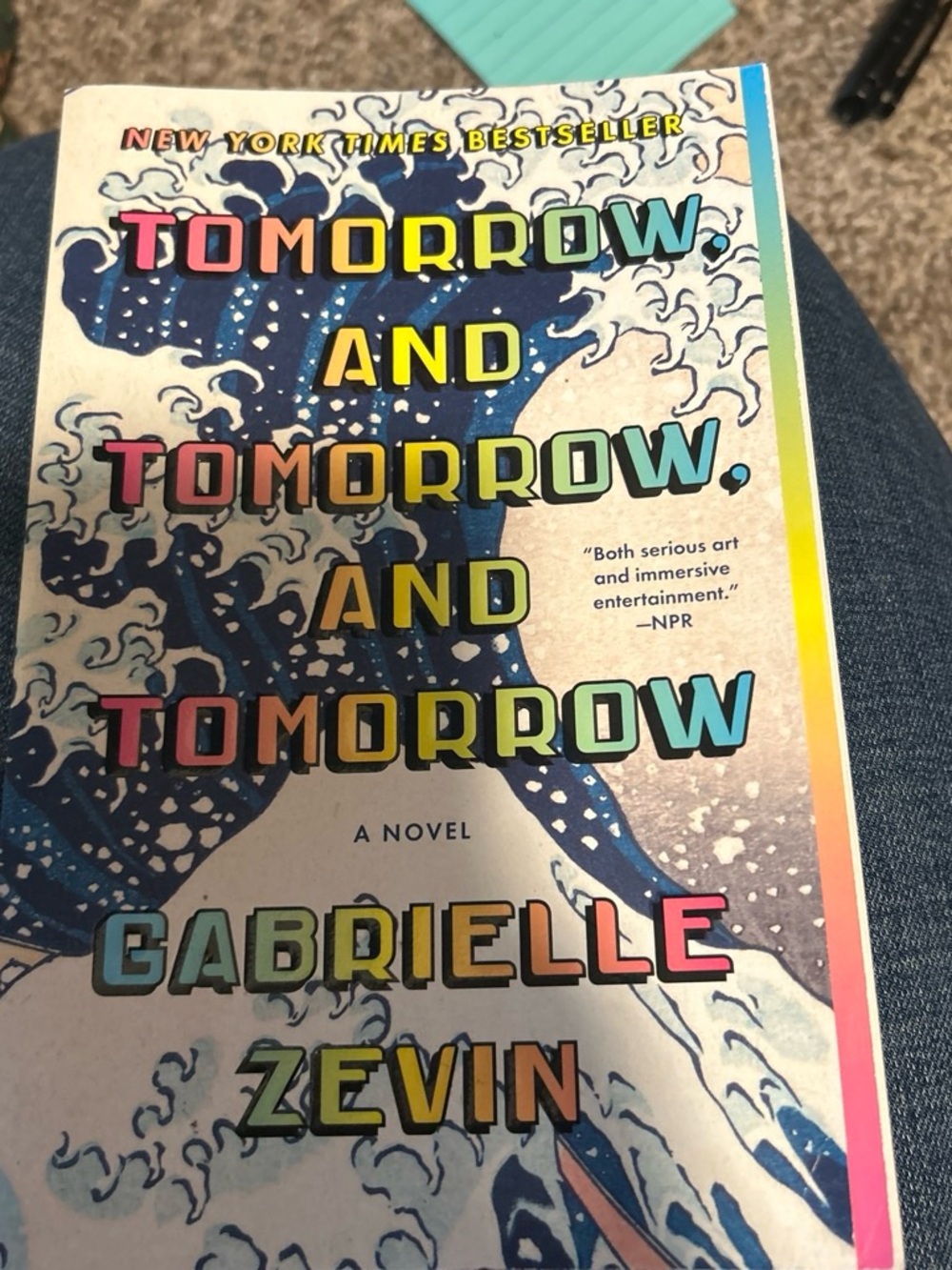 Tomorrow, and Tomorrow, and Tomorrow by Gabrielle Zevin — Multicolor Cover